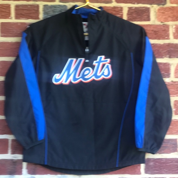 Majestic Other - Mets Majestic 1/4 zip pullover windbreaker kids S